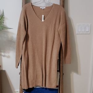 Madewell V neck sweater dress Medium